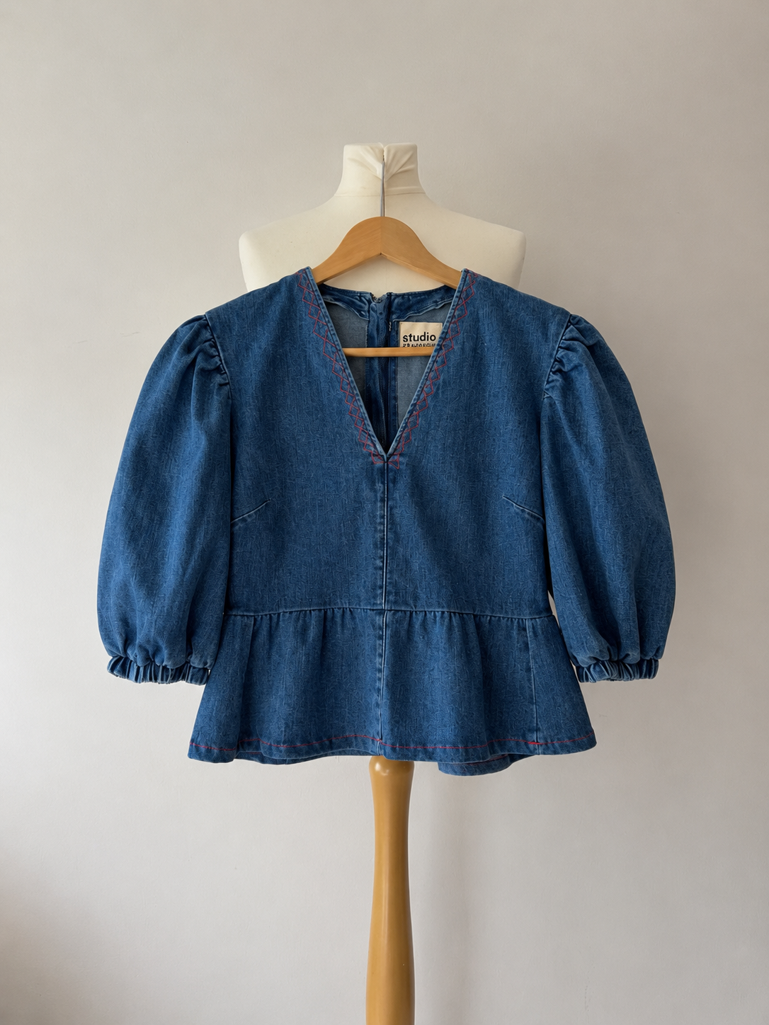 Luna Denim Top Navy
