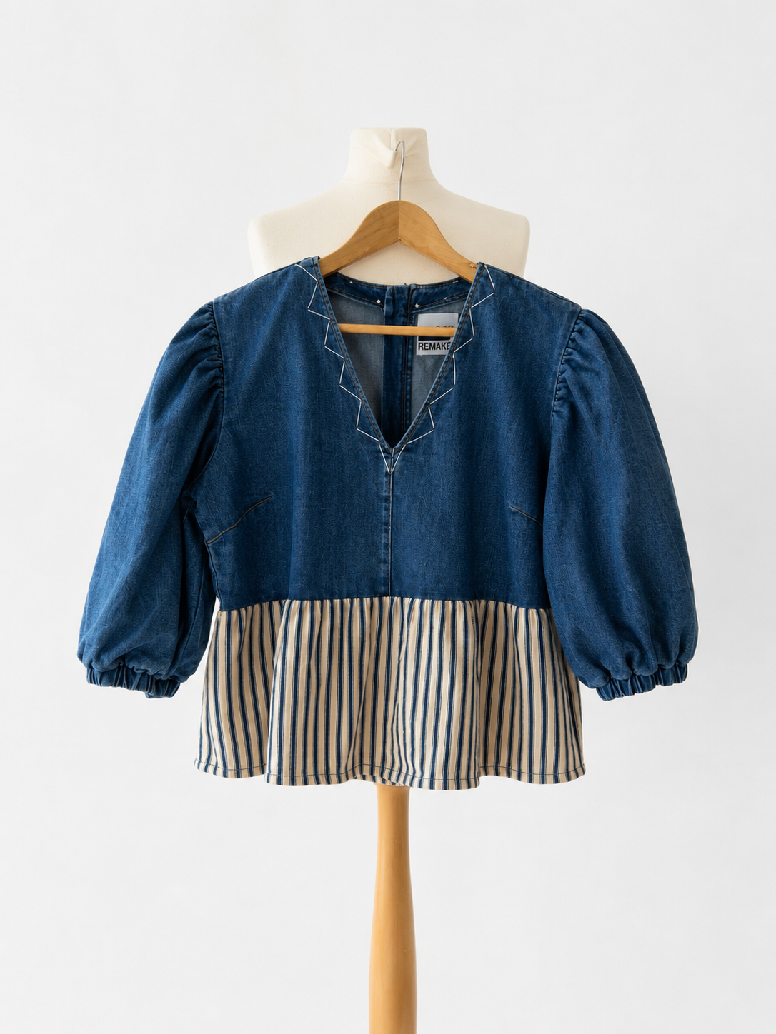Luna Denim Top Nautical